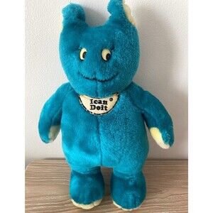 1993 Ican Doit Blue Monster Plush 15” Vintage Stuffed Toy Rare 90s